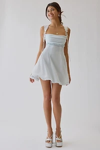 For Love & Lemons UO Exclusive Holland Satin Mini Dress