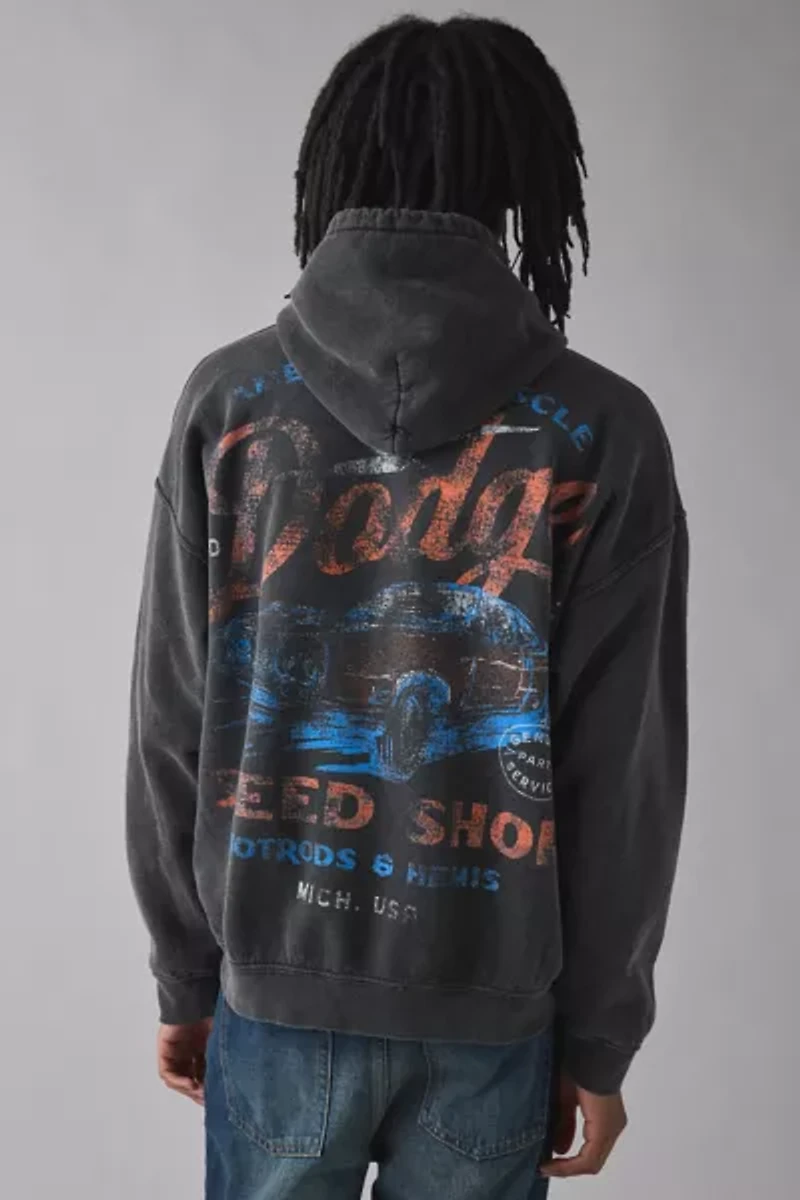 Dodge Speed Shop Graphic Hoodie Sweatshirt