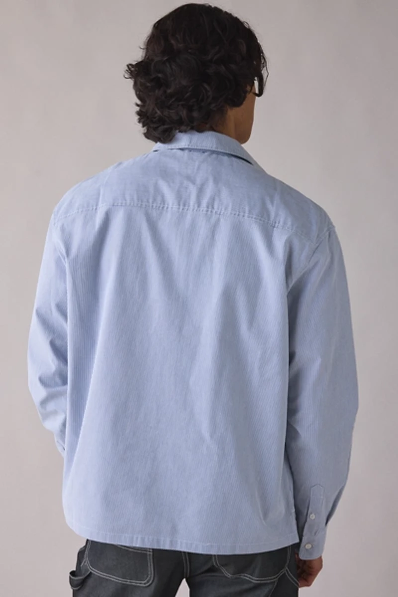 GUESS JEANS Zip Front Long Sleeve Shirt