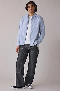 GUESS JEANS Zip Front Long Sleeve Shirt