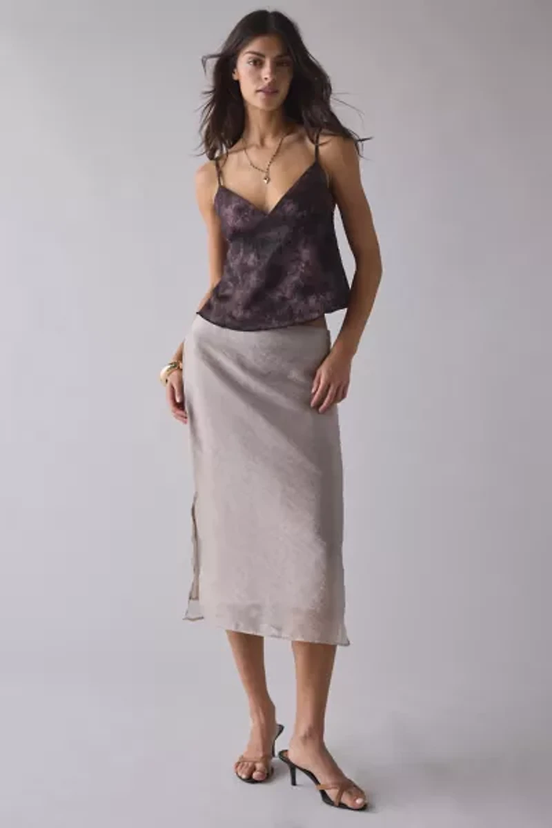 Motel Marinda Jacquard Plunging Babydoll Cami