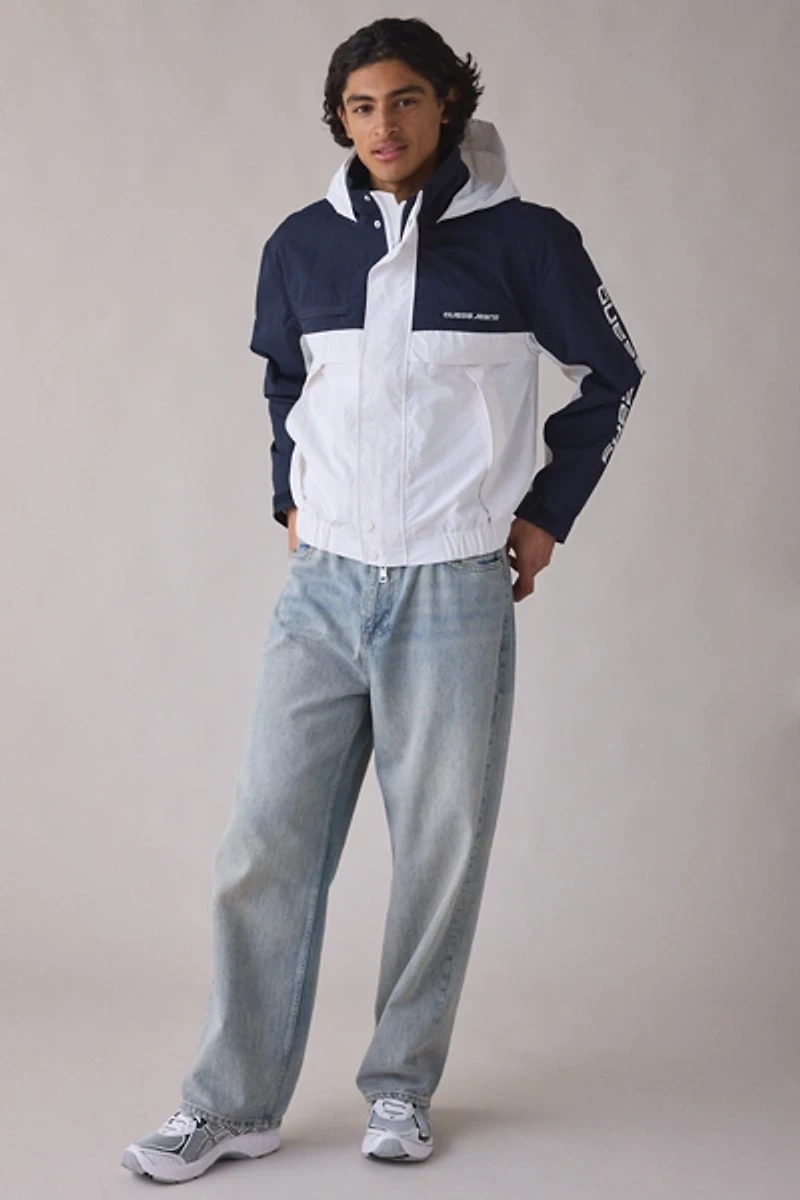 GUESS JEANS Colorblock Windbreaker Jacket