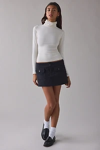 Kimchi Blue New Day Tweed Low-Rise Mini Skort