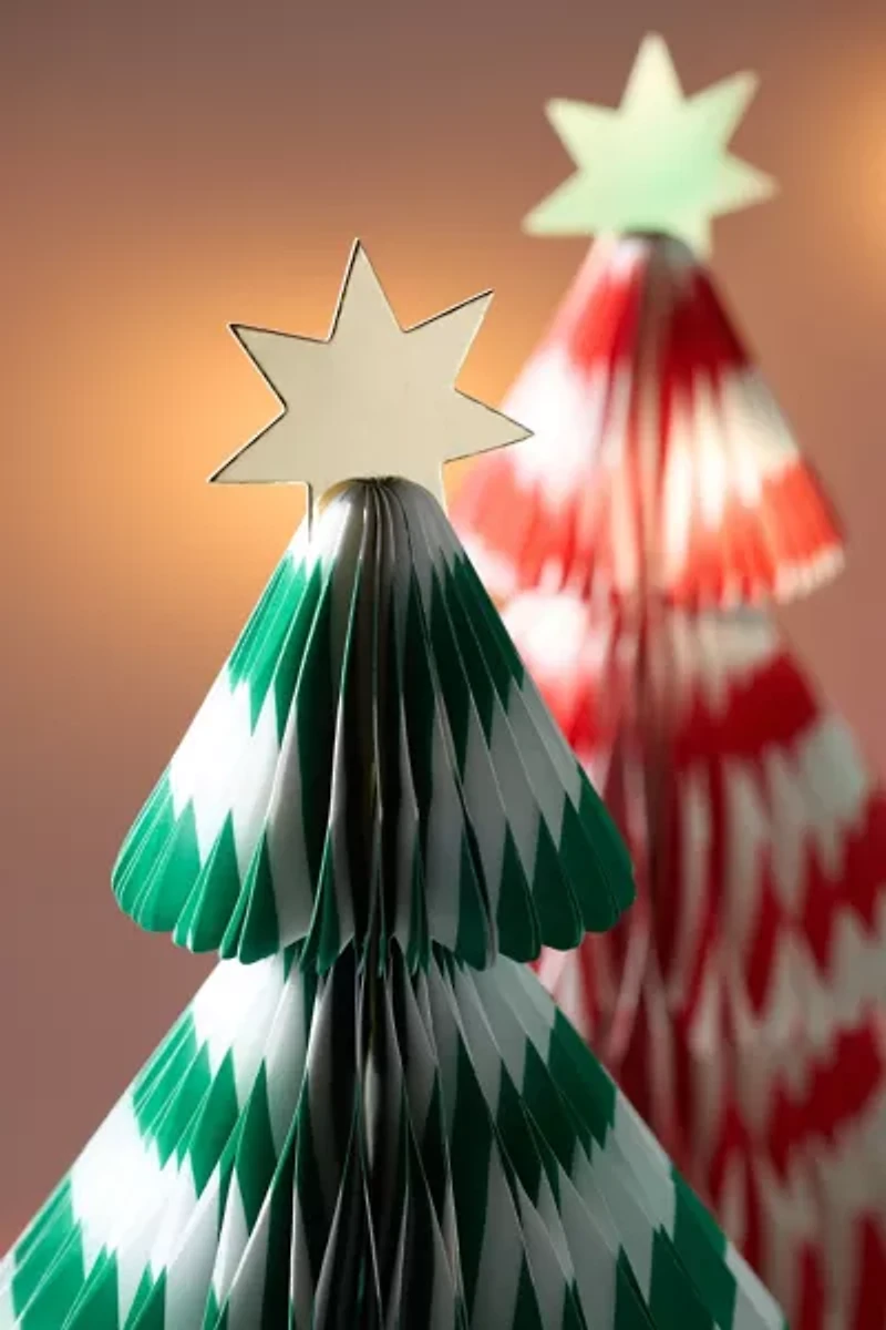Meri Meri Striped Honeycomb Paper Tree Set