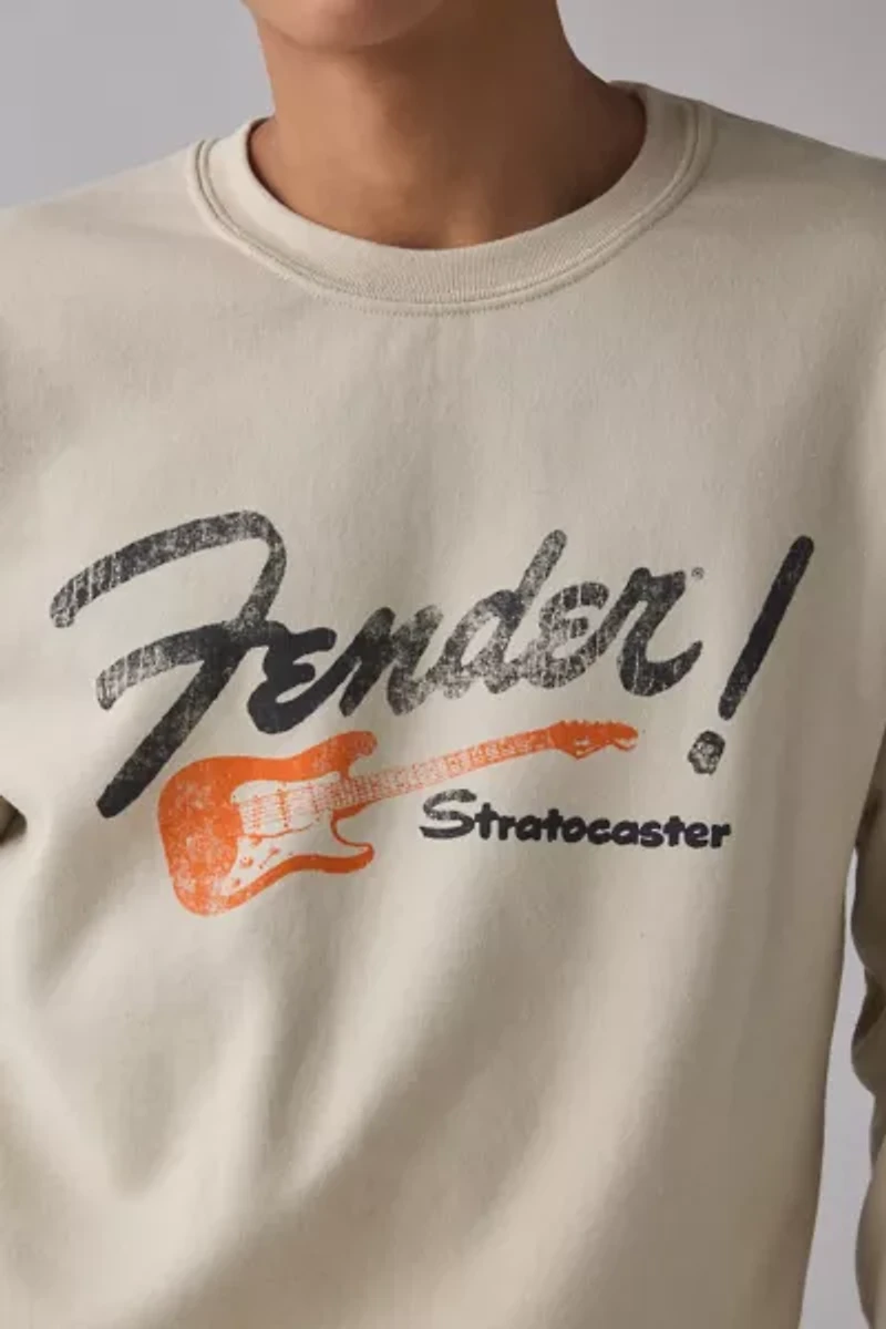 Fender Stratocaster Graphic Crew Neck Sweatshirt
