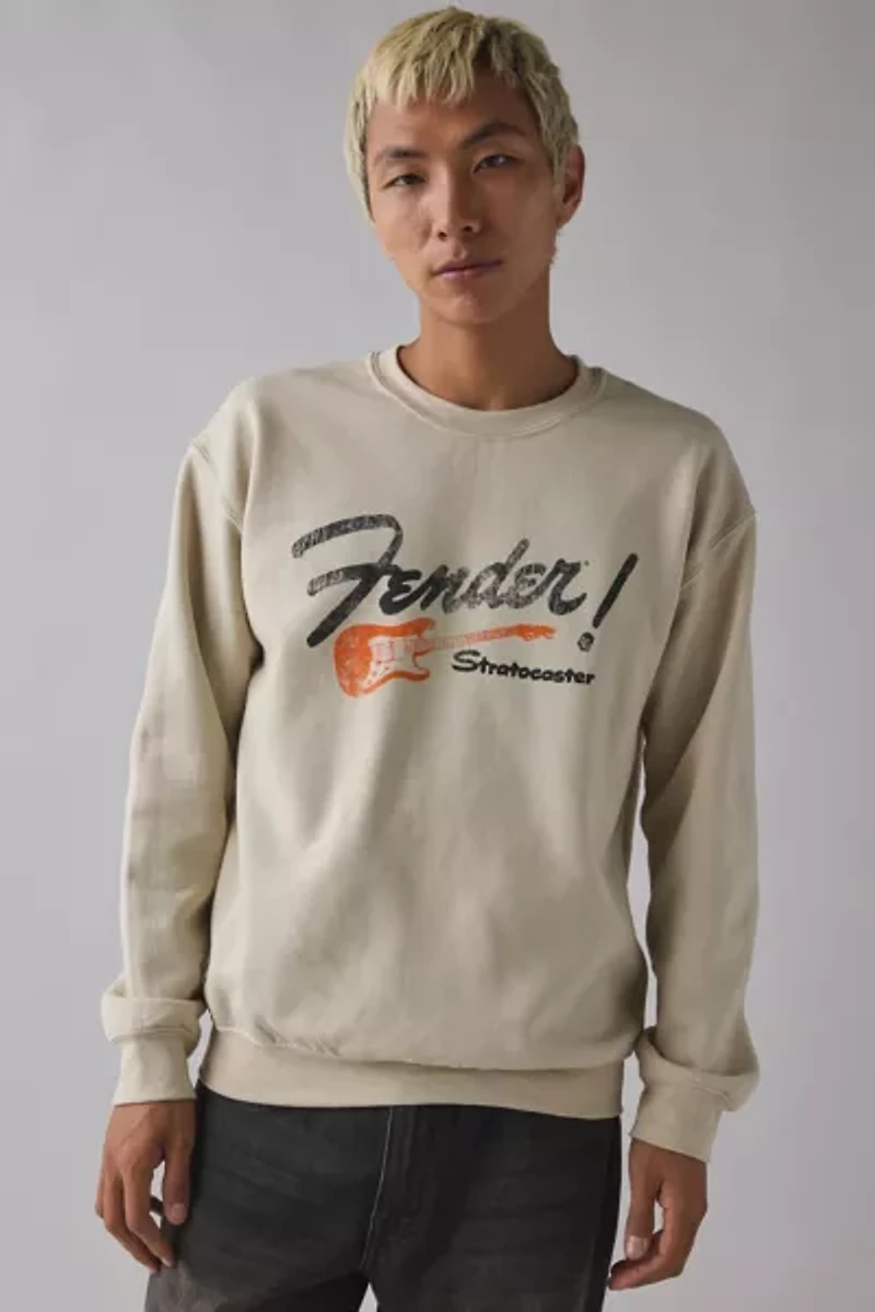 Fender Stratocaster Graphic Crew Neck Sweatshirt