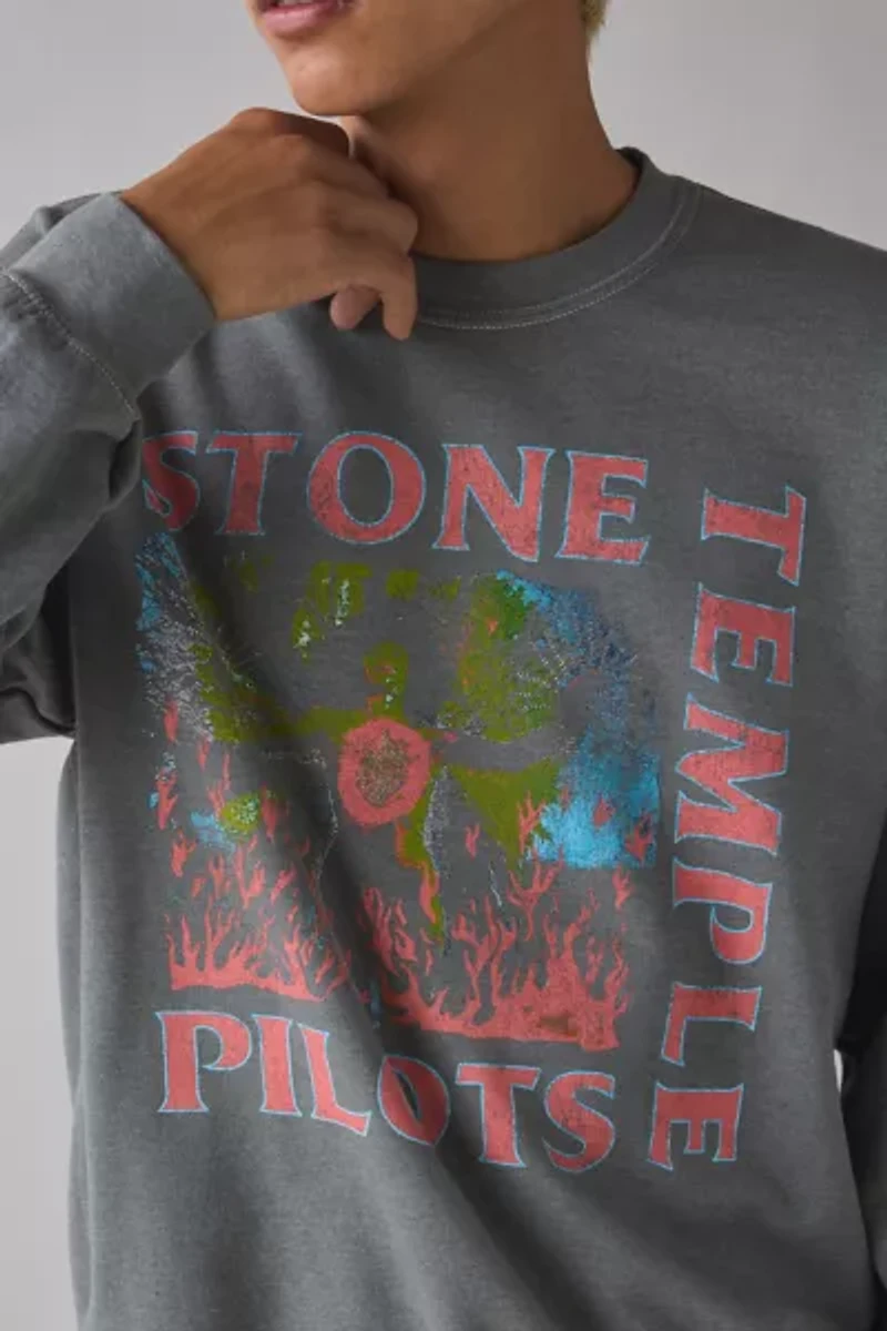 Stone Temple Pilots Graphic Crew Neck Sweatshirt