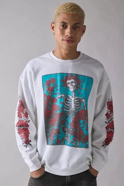 Grateful Dead Bertha Roses Graphic Crew Neck Sweatshirt