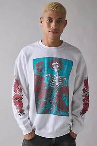 Grateful Dead Bertha Roses Graphic Crew Neck Sweatshirt