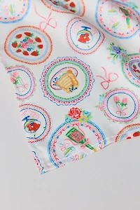 For Love & Lemons UO Exclusive Fruit Pattern Silky Scarf