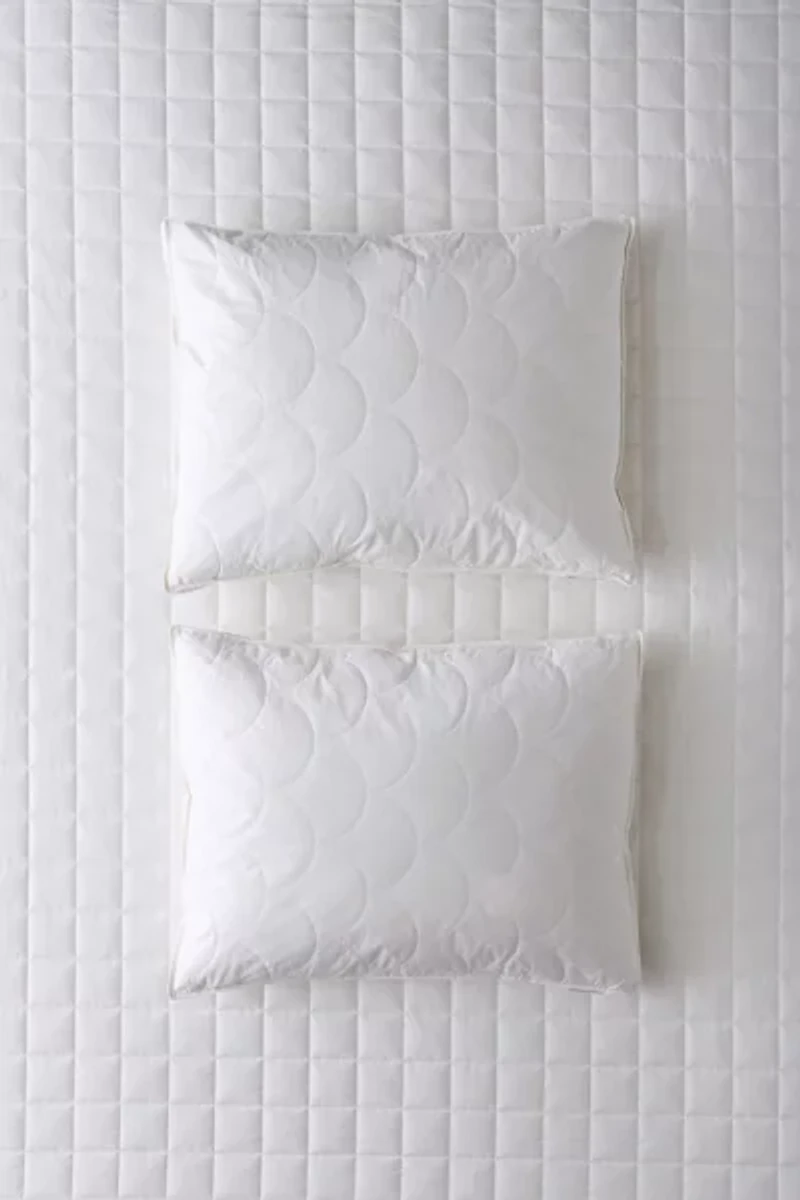 Hotel Quilted Feather Pillow Set