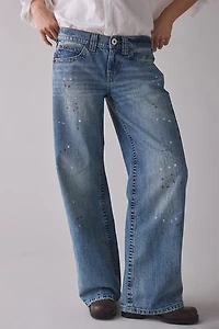 BDG Kayla Paint Splatter Low-Rise Jean