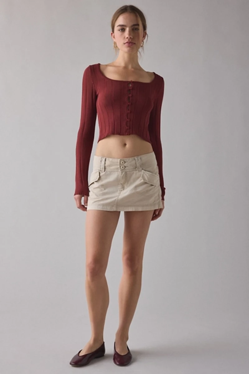 BDG Trail Star Utility Low-Rise Micro Mini Skirt