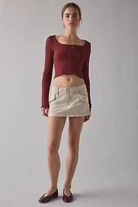 BDG Trail Star Utility Low-Rise Micro Mini Skirt