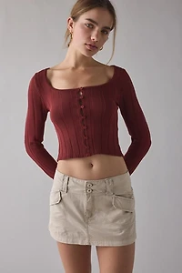 BDG Trail Star Utility Low-Rise Micro Mini Skirt