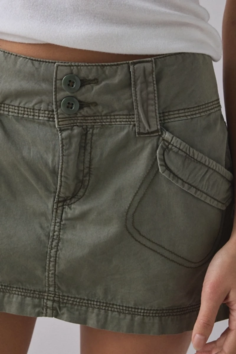BDG Trail Star Utility Low-Rise Micro Mini Skirt
