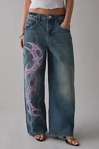 BDG Jaya Stencil Graphic Baggy Boyfriend Jean