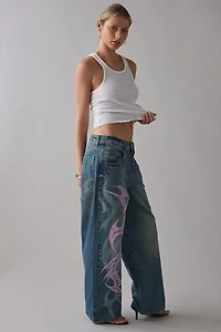 BDG Jaya Stencil Graphic Baggy Boyfriend Jean