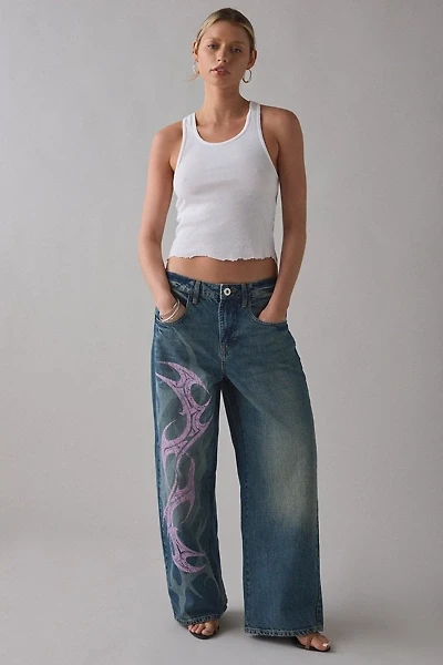BDG Jaya Stencil Graphic Baggy Boyfriend Jean