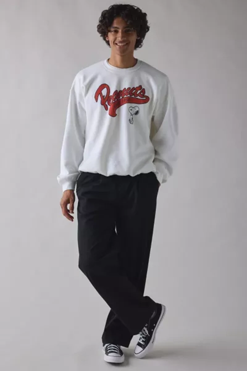 Peanuts Since 1950 Graphic Crew Neck Sweatshirt
