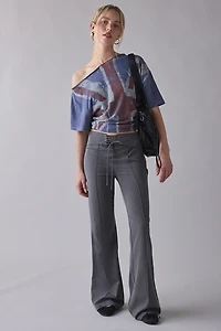 BDG Courtney Graphic Off-The-Shoulder Oversized Tee