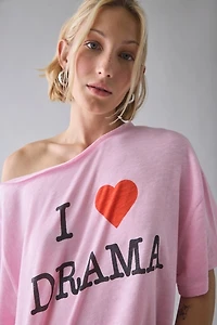 BDG Courtney Graphic Off-The-Shoulder Oversized Tee