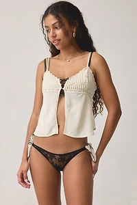 Only Hearts Hattie Sheer Lace Bow-Tie Bikini Undie