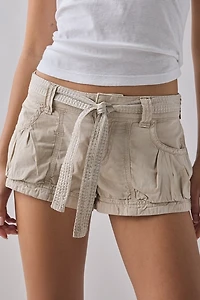 BDG Redwood Utility Tie-Waist Micro Short