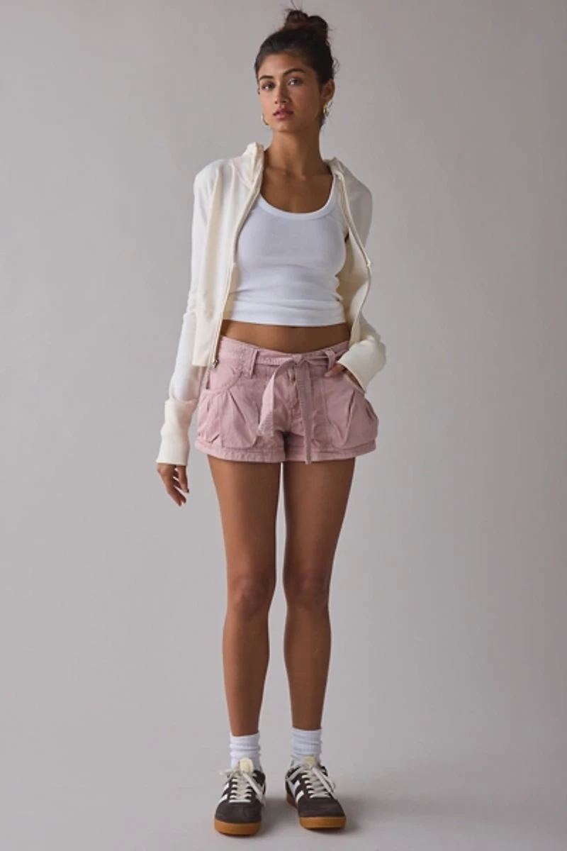 BDG Redwood Utility Tie-Waist Micro Short