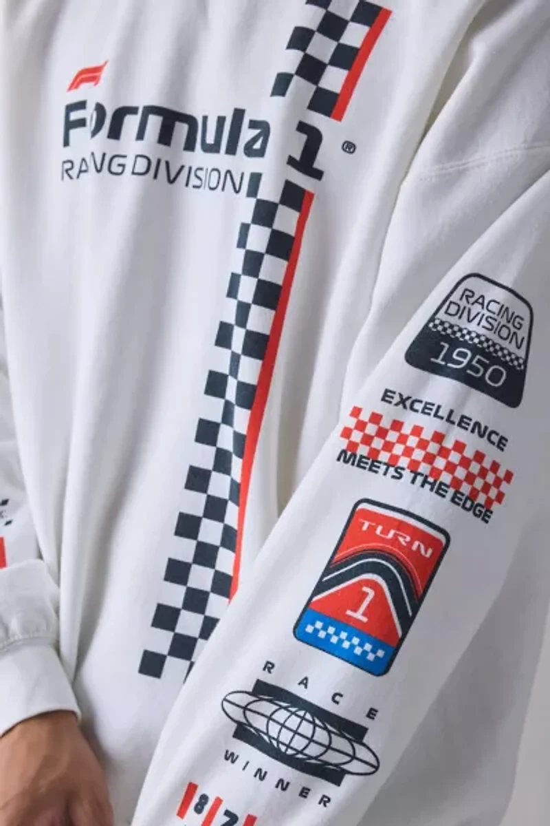 F1 Racing Stripe Flea Market Crew Neck Sweatshirt