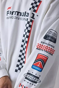 F1 Racing Stripe Flea Market Crew Neck Sweatshirt