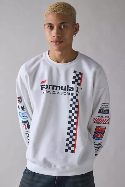 F1 Racing Stripe Flea Market Crew Neck Sweatshirt
