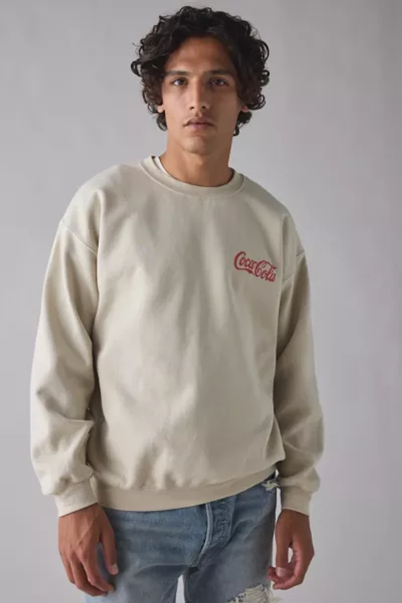 Coca-Cola Life Tastes Good Graphic Crew Neck Sweatshirt