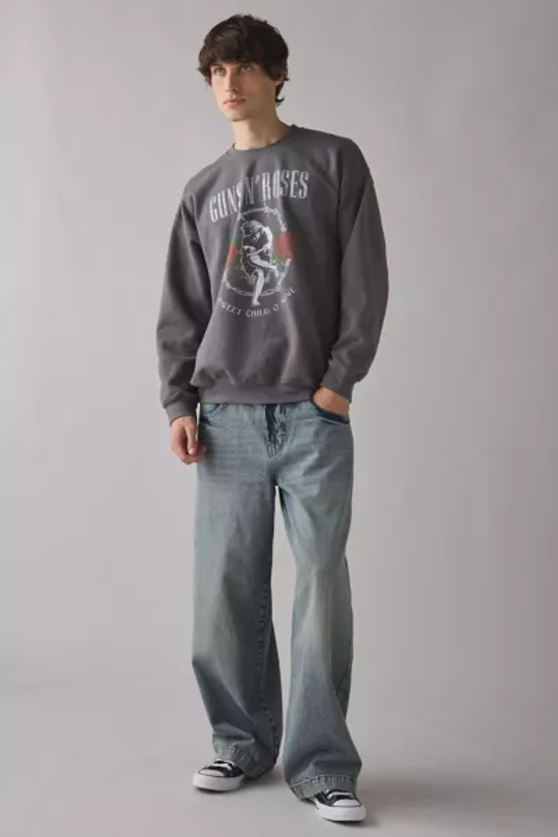 Guns N’ Roses Sweet Child O’ Mine Graphic Crew Neck Sweatshirt