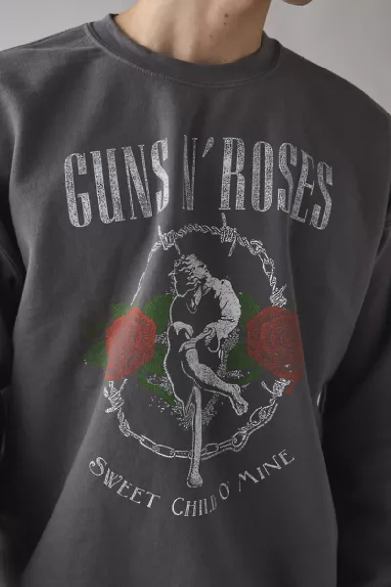 Guns N’ Roses Sweet Child O’ Mine Graphic Crew Neck Sweatshirt