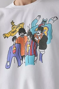 Beatles Yellow Submarine Graphic Crew Neck Sweatshirt