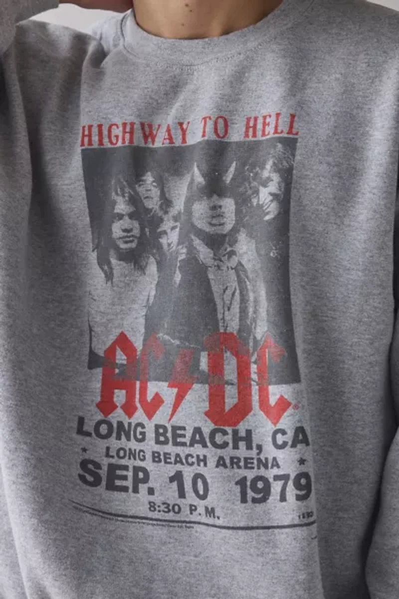 AC/DC Highway To Hell Tour Graphic Crew Neck Sweatshirt