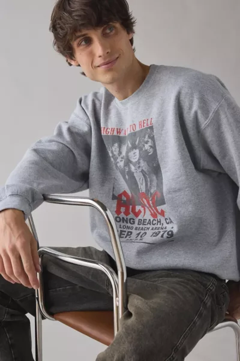 AC/DC Highway To Hell Tour Graphic Crew Neck Sweatshirt