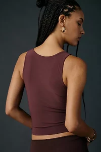 UO Gia Knotted Beaded Detail Cropped Tank Top
