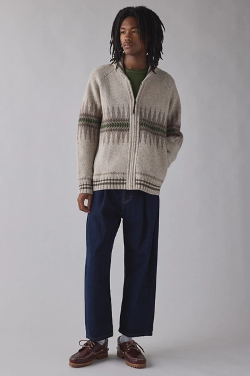 Pendleton Sawtooth Buck Zip-Up Cardigan