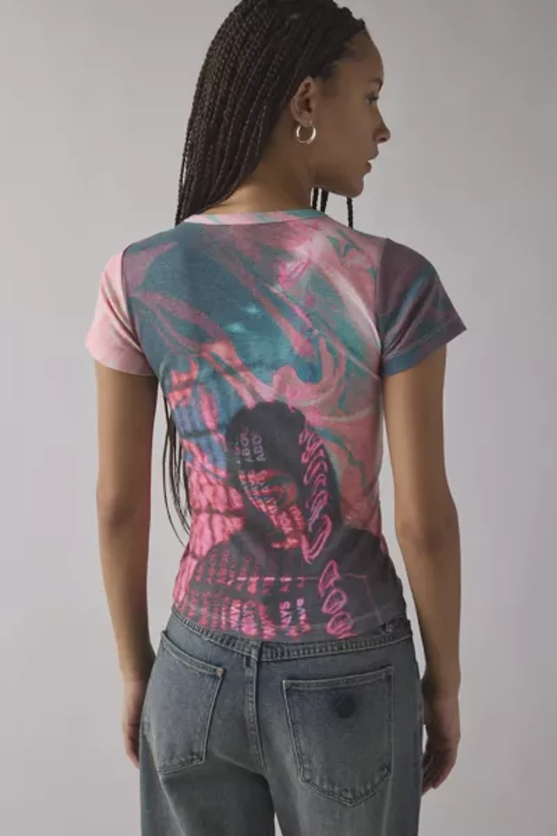 Neon Photoreal Graphic Baby Tee