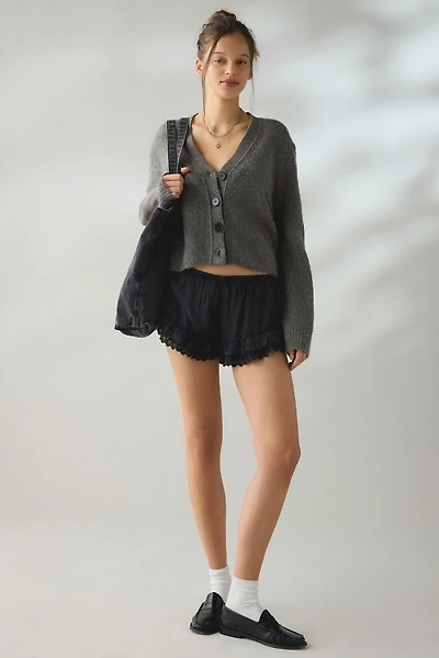 Kimchi Blue Sedona Lace Trim Ruffle Micro Short