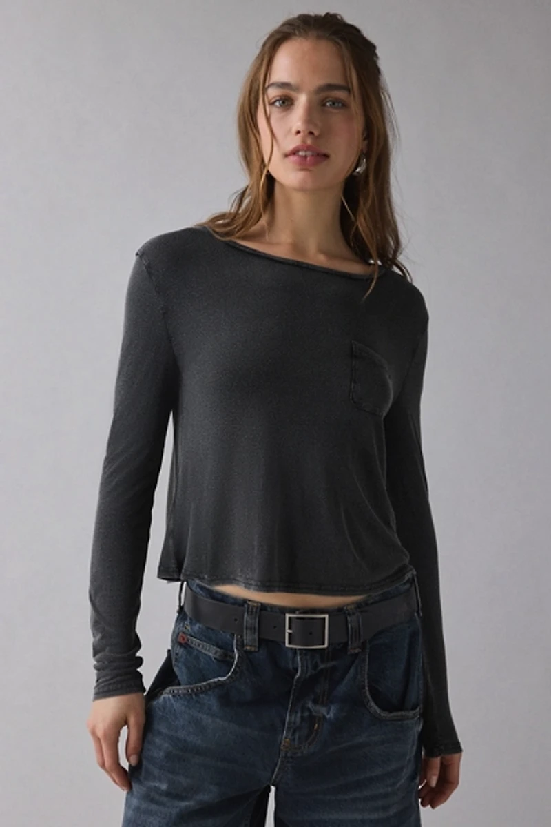 BDG Bowery Harper Jersey Knit Long Sleeve Tee