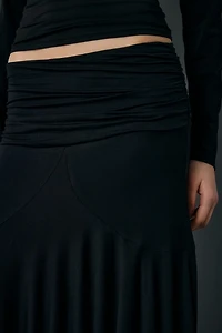 Kimchi Blue Jessica Jersey Knit Low-Rise Asymmetric Midi Skirt