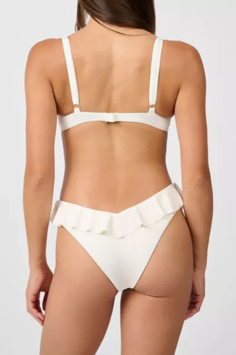 WeWoreWhat Ruffle Balconette Bikini Top