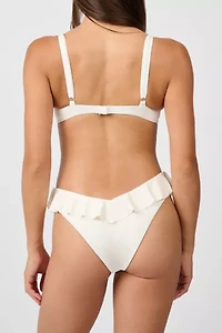 WeWoreWhat Ruffle Balconette Bikini Top
