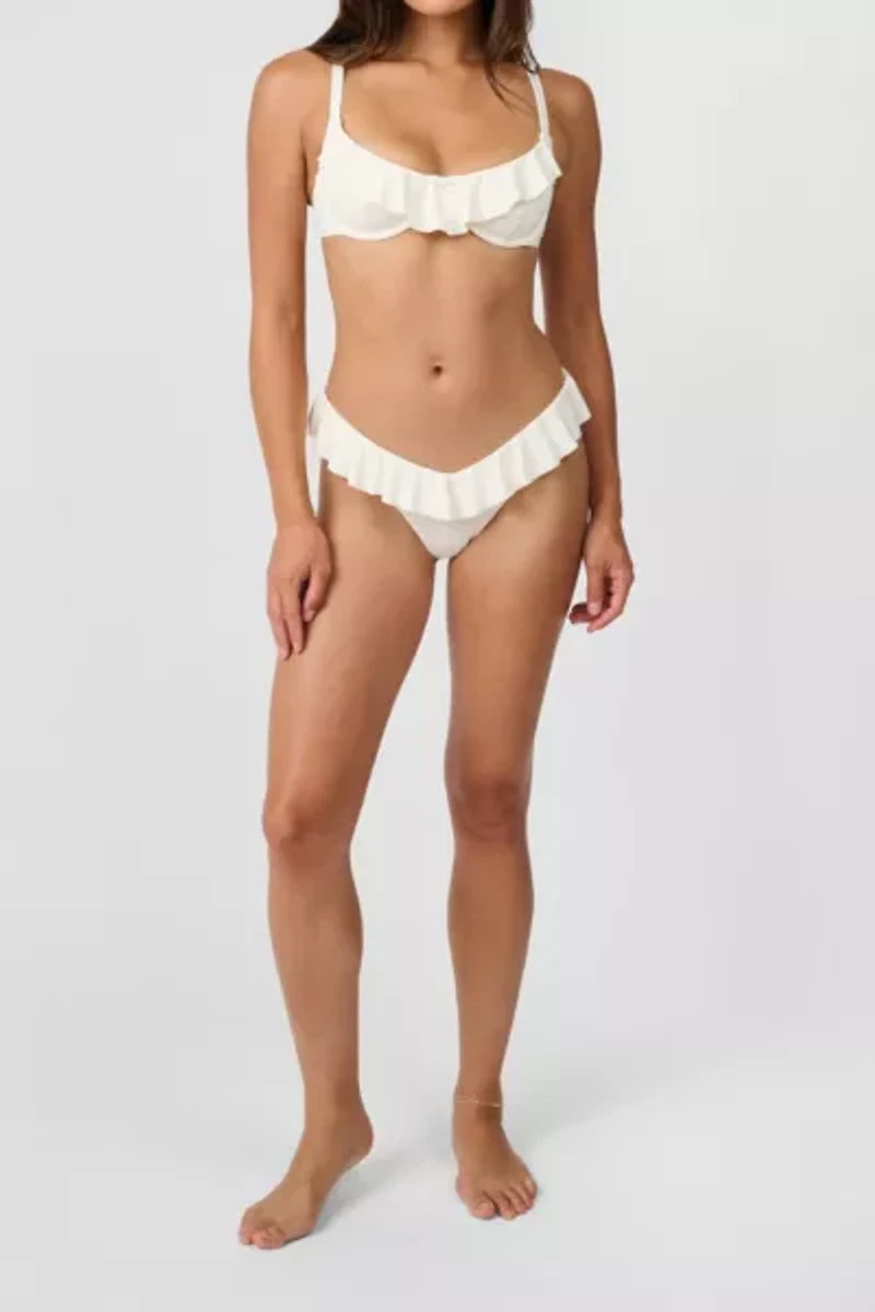 WeWoreWhat Ruffle Balconette Bikini Top