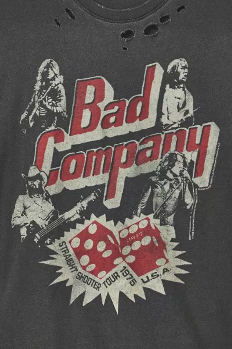 Bad Company Tour Graphic Distressed Tee