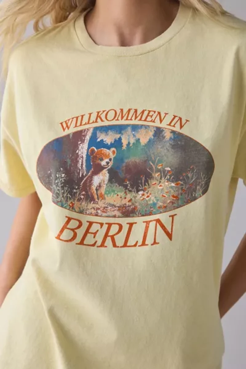 Berlin Bear Graphic Oversized Tee