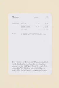 The Cocktail Cabinet: Tequila Recipe Card Set